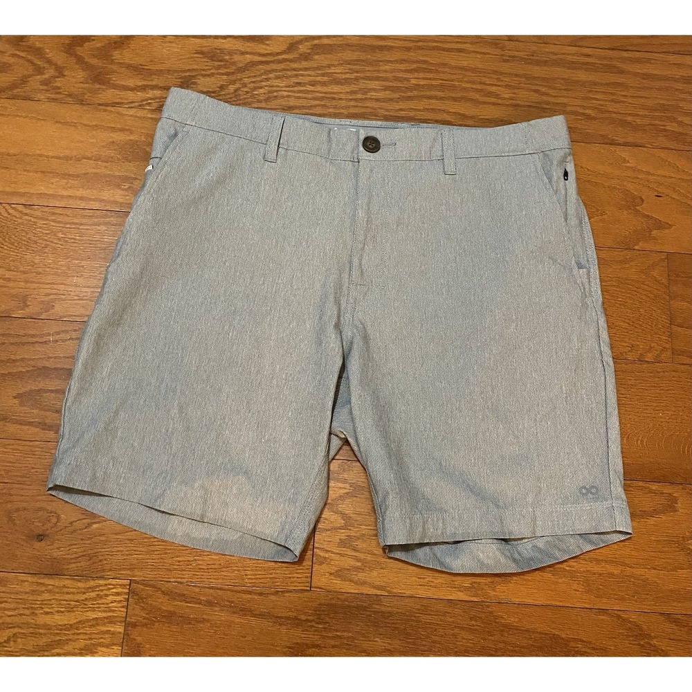 INFINITY Linear Flex Shorts Mens 34 Gray Performance Golf Stretch Active